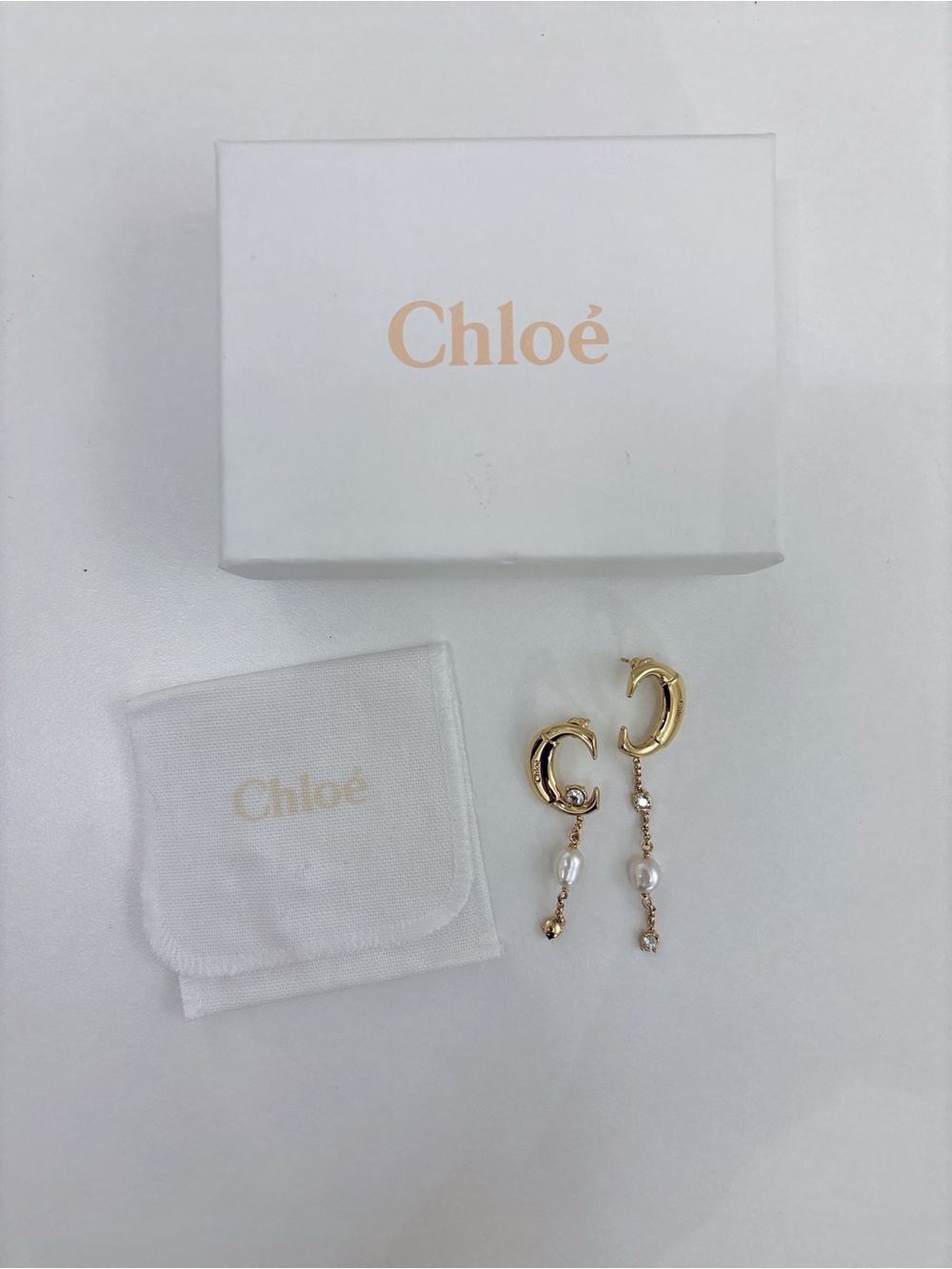 NIB Chloe Darcey Asymmetrical Earrings